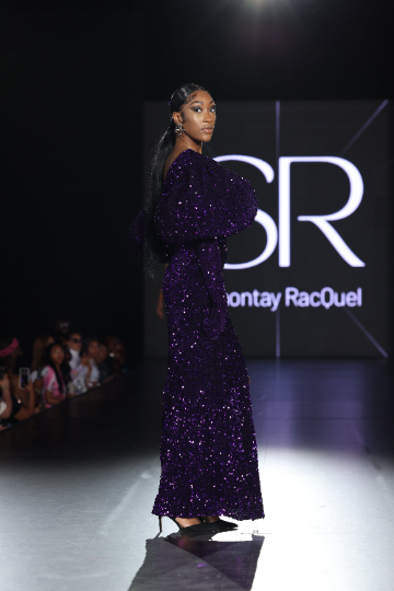 Purple Dazzling Sequin Gown