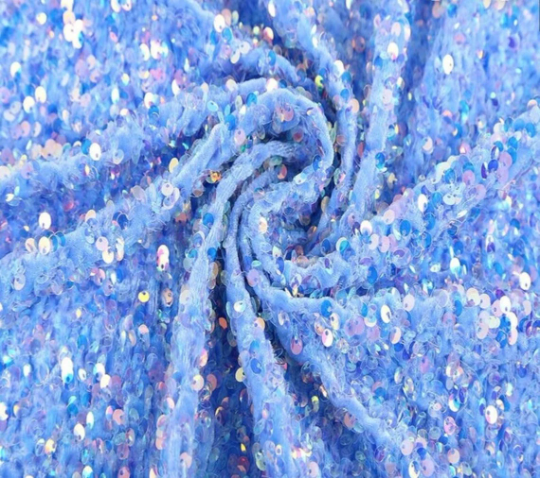 Sequin Dramatic Sleeve Gown
