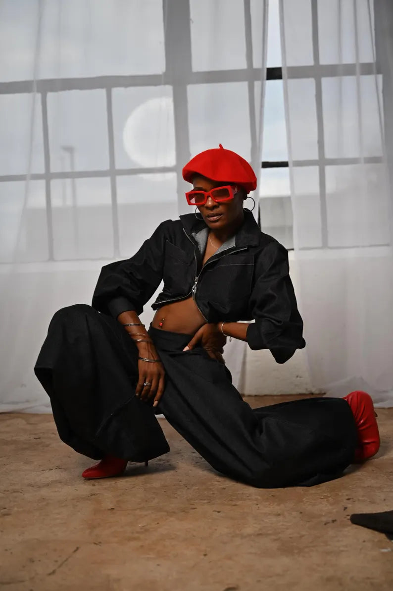 Denim Dramatic Long Pants