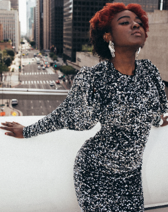 Glamorous Silver Sequin Bodycon Dress