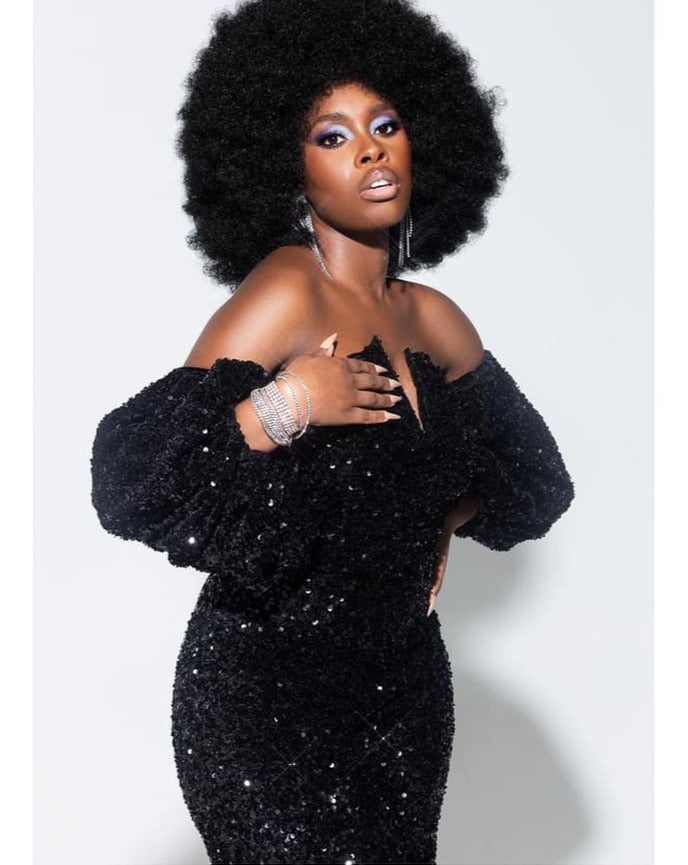 Off the Shoulders Deep V Wide Leg Sequin Jumpsuit